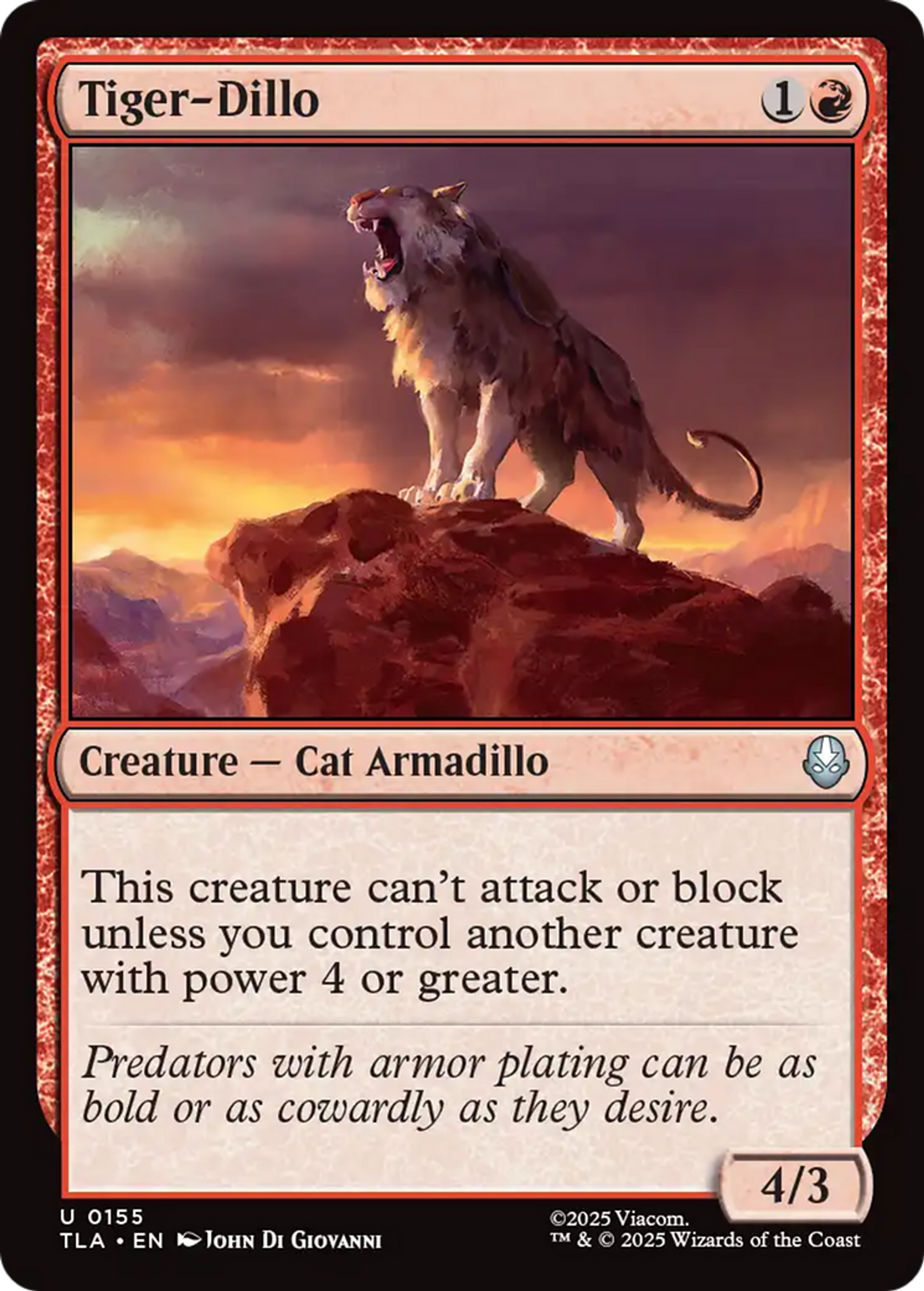 Tatou-tigre — Avatar: The Last Airbender — Magic: The Gathering