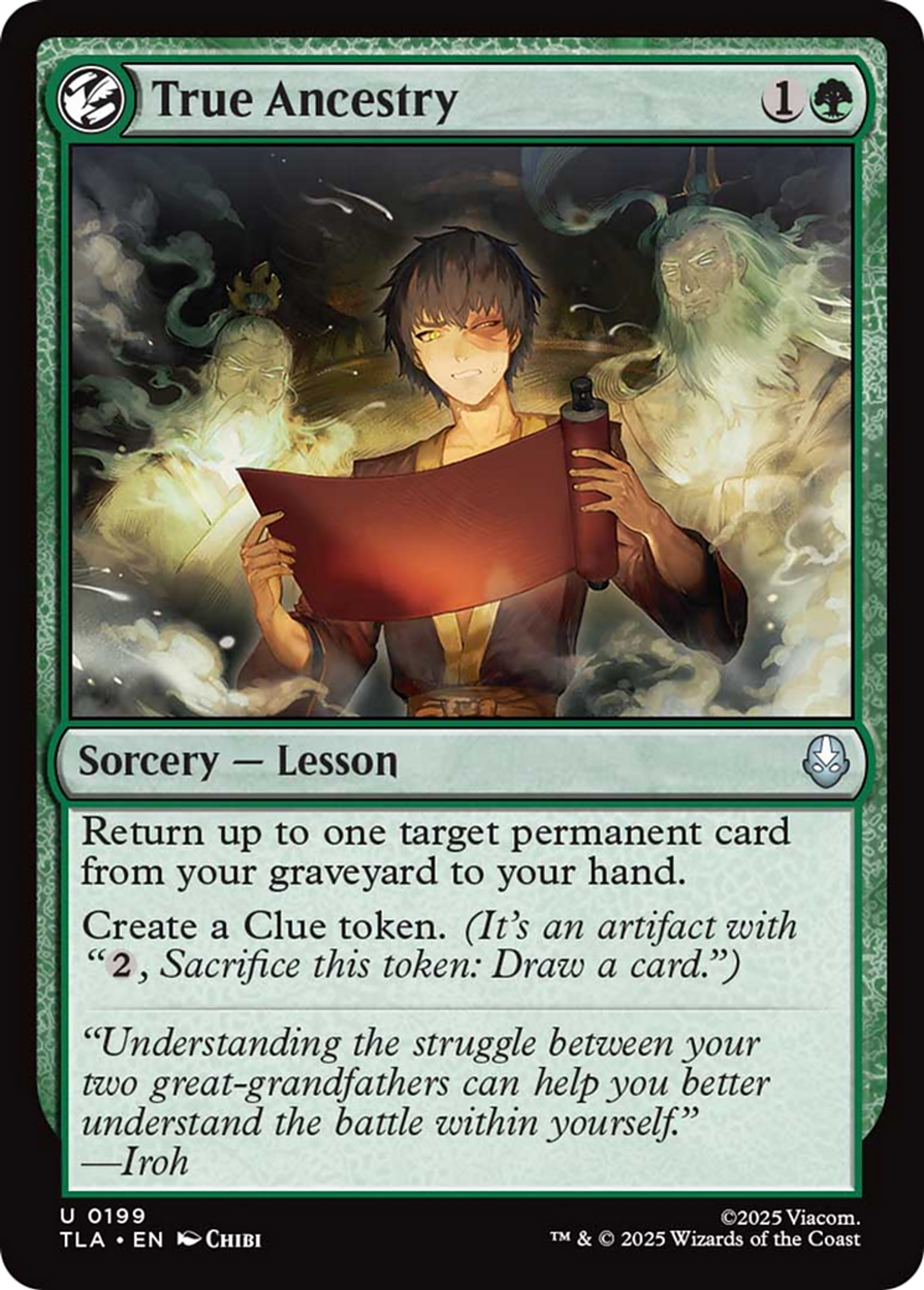 Véritable ascendance — Avatar: The Last Airbender — Magic: The Gathering