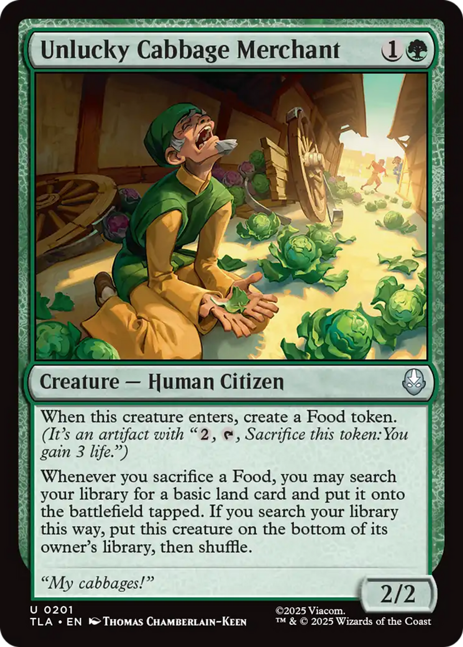 Unlucky Cabbage Merchant — Avatar: The Last Airbender — Magic: The Gathering