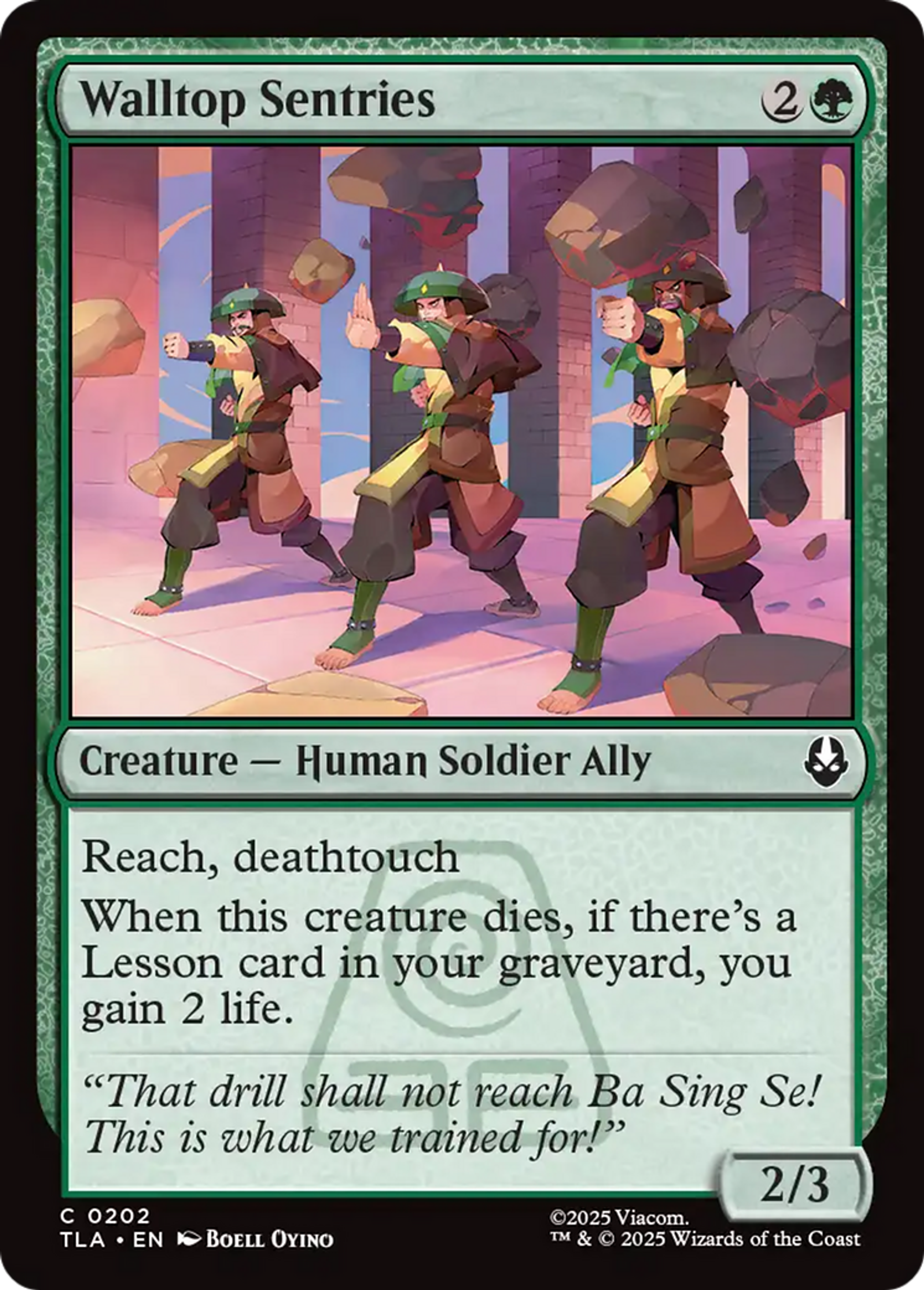 Sentinelles du mur — Avatar: The Last Airbender — Magic: The Gathering