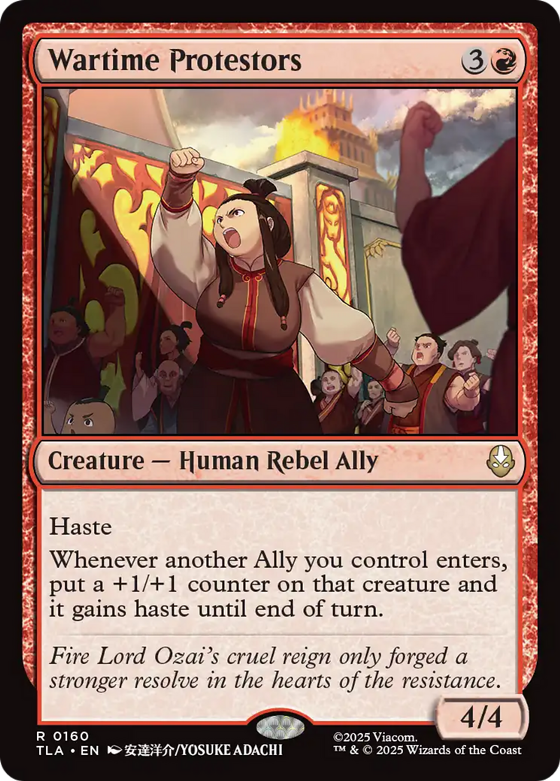 Wartime Protestors — Avatar: The Last Airbender — Magic: The Gathering