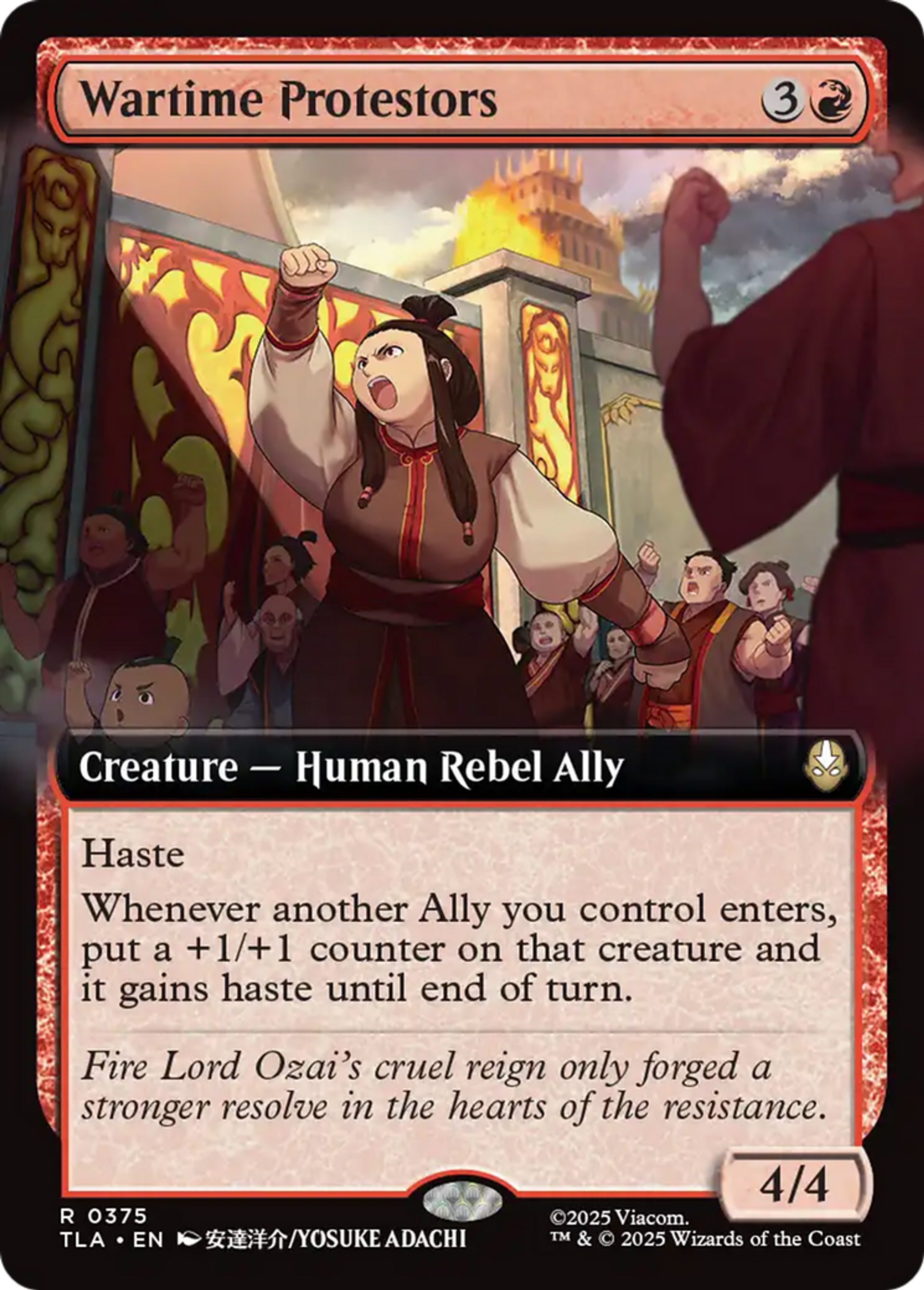 Wartime Protestors — Avatar: The Last Airbender — Magic: The Gathering