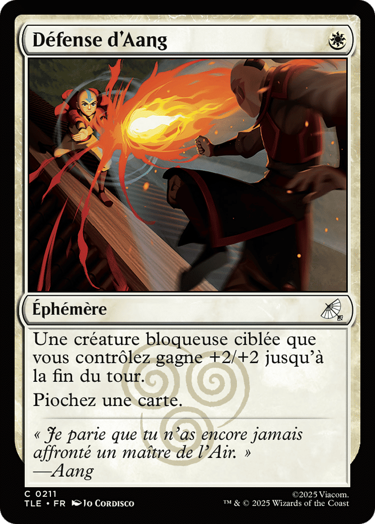 Défense d'Aang — Avatar: The Last Airbender Eternal — Magic: The Gathering