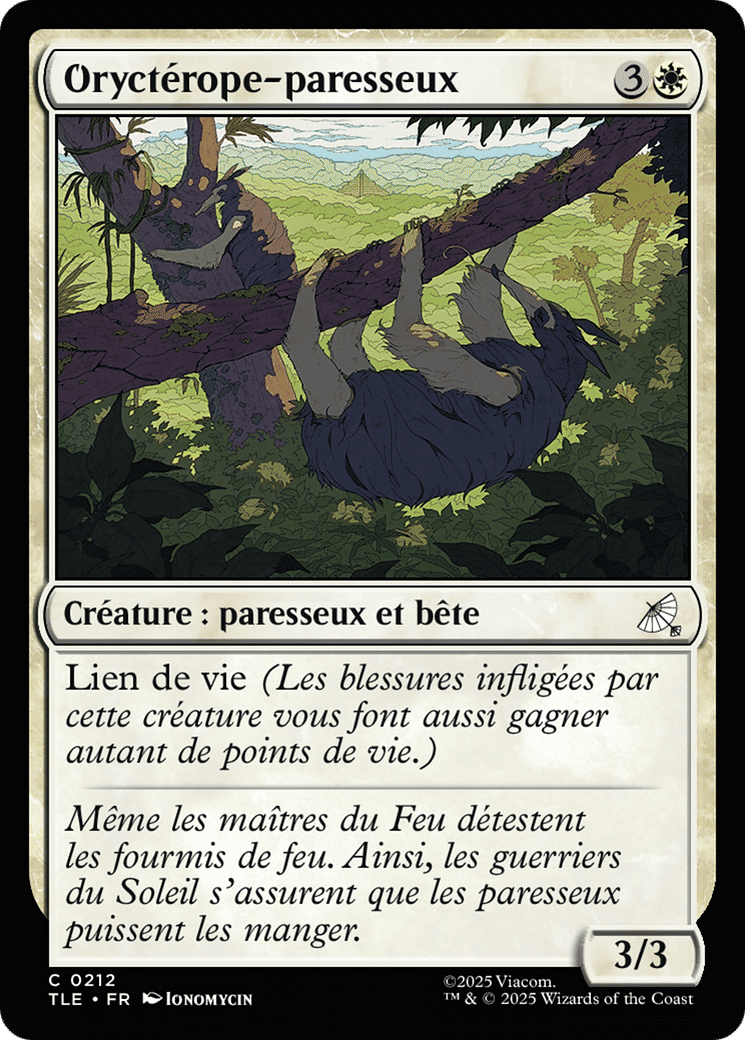 Oryctérope-paresseux — Avatar: The Last Airbender Eternal — Magic: The Gathering