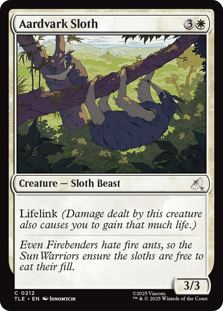 Aardvark Sloth — Avatar: The Last Airbender Eternal — Magic: The Gathering