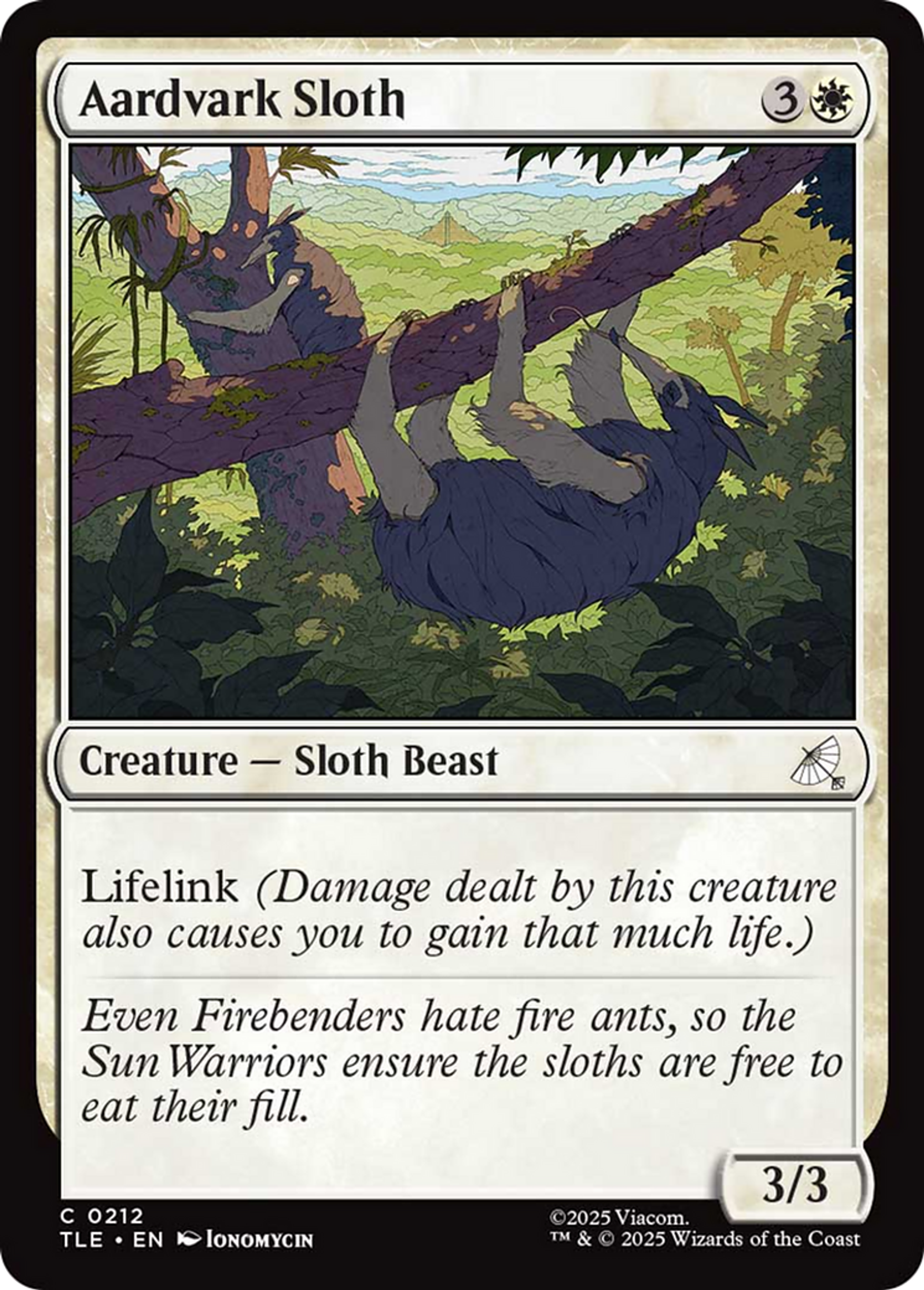 Oryctérope-paresseux — Avatar: The Last Airbender Eternal — Magic: The Gathering