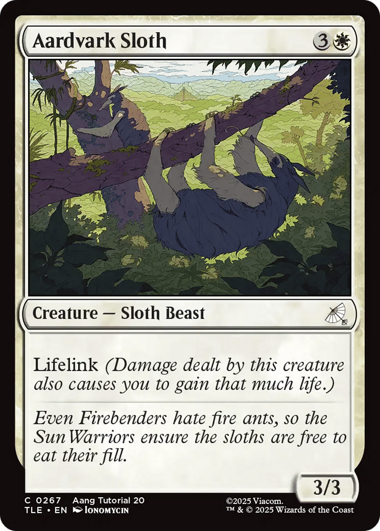 Aardvark Sloth from Avatar: The Last Airbender Eternal - Magic: The Gathering