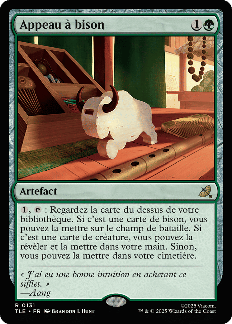 Appeau à bison from Avatar: The Last Airbender Eternal - Magic: The Gathering