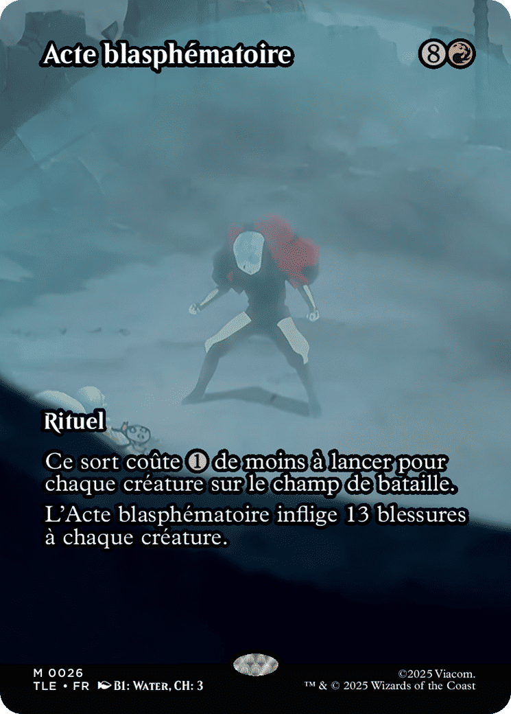 Acte blasphématoire from Avatar: The Last Airbender Eternal - Magic: The Gathering