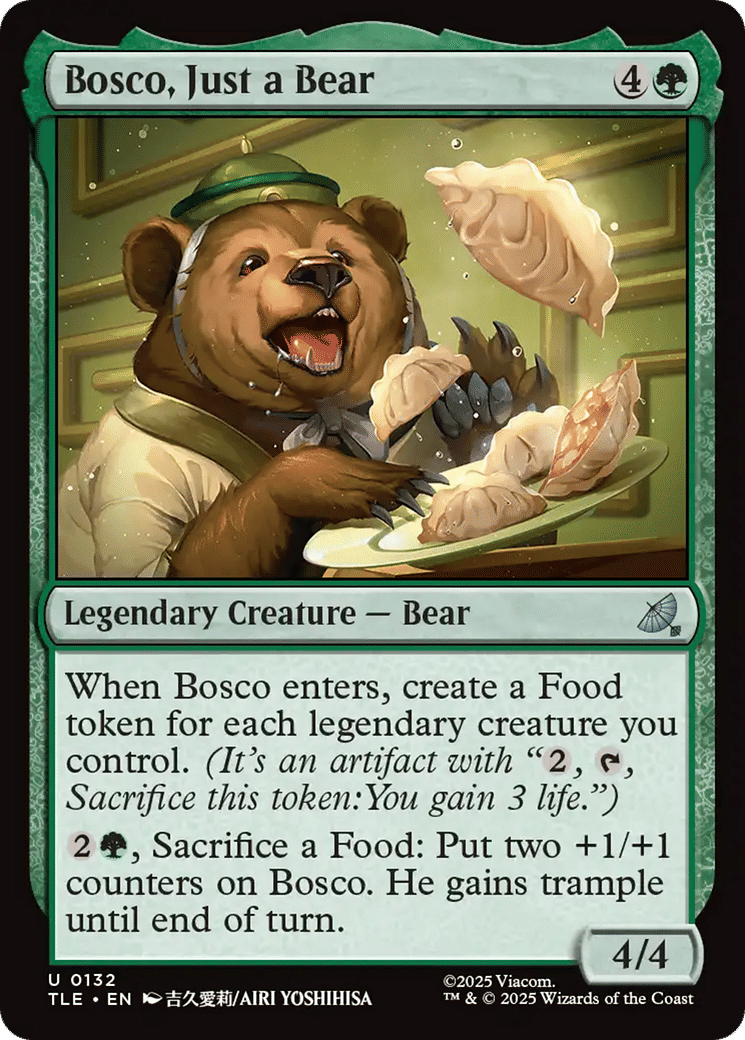 Bosco, Just a Bear — Avatar: The Last Airbender Eternal — Magic: The Gathering
