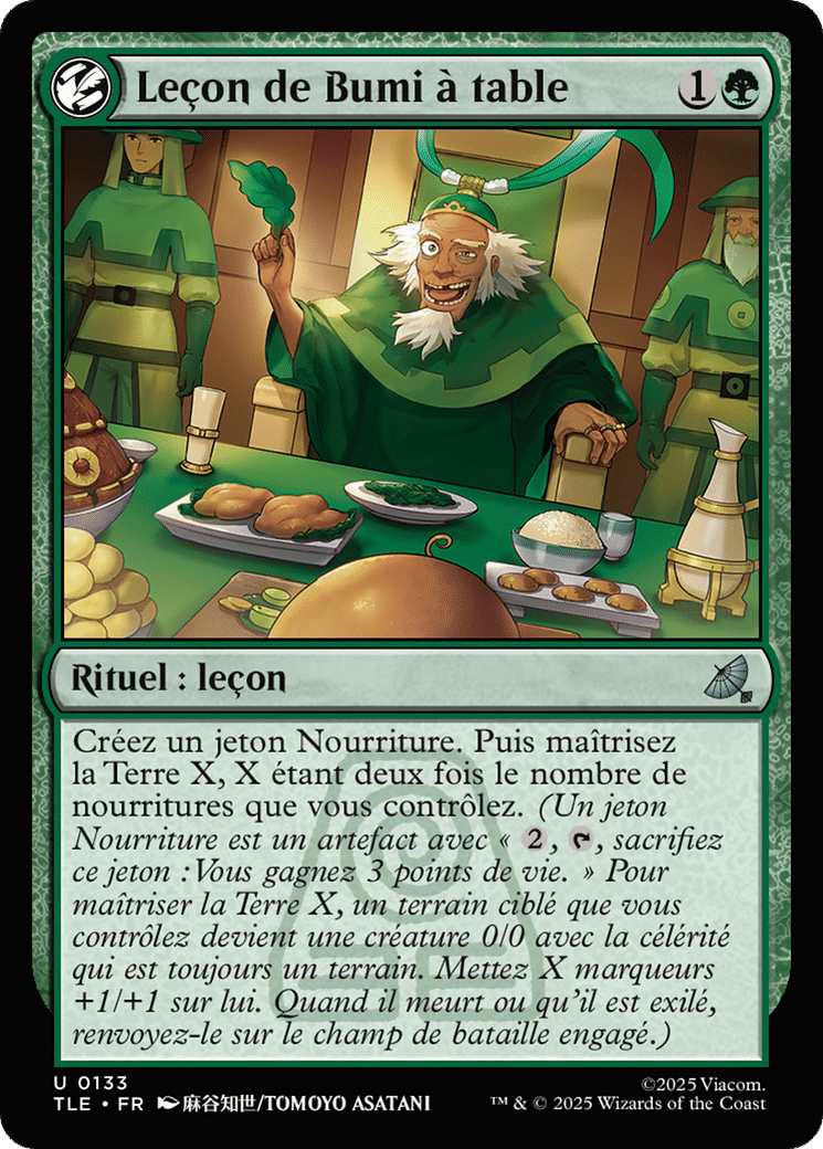 Leçon de Bumi à table — Avatar: The Last Airbender Eternal — Magic: The Gathering