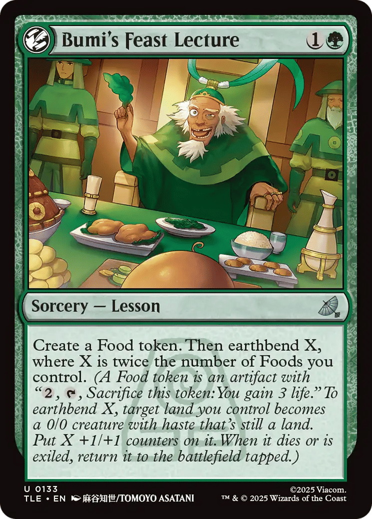 Bumi's Feast Lecture — Avatar: The Last Airbender Eternal — Magic: The Gathering