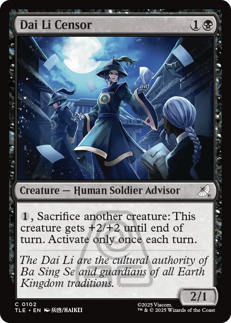 Dai Li Censor — Avatar: The Last Airbender Eternal — Magic: The Gathering