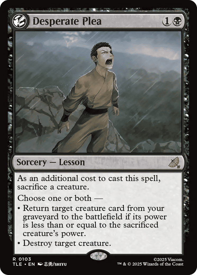 Desperate Plea — Avatar: The Last Airbender Eternal — Magic: The Gathering