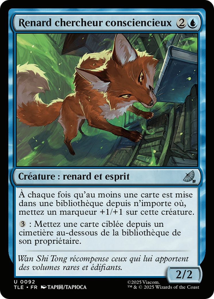 Renard chercheur consciencieux — Avatar: The Last Airbender Eternal — Magic: The Gathering