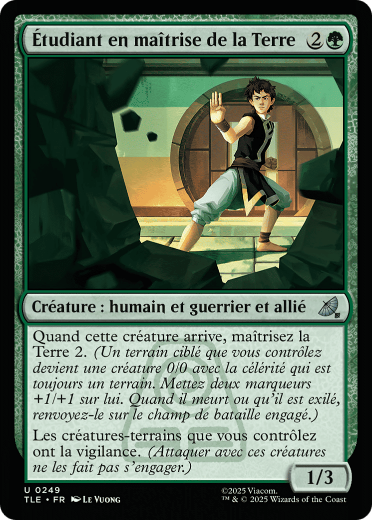 Étudiant en maîtrise de la Terre from Avatar: The Last Airbender Eternal - Magic: The Gathering