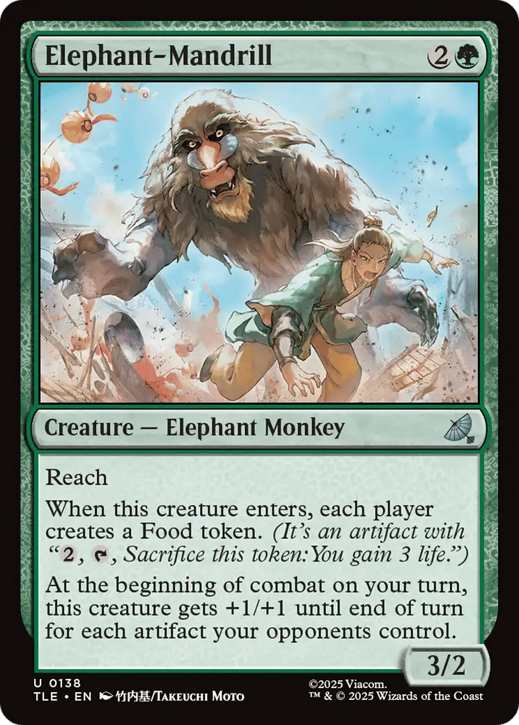 Elephant-Mandrill — Avatar: The Last Airbender Eternal — Magic: The Gathering