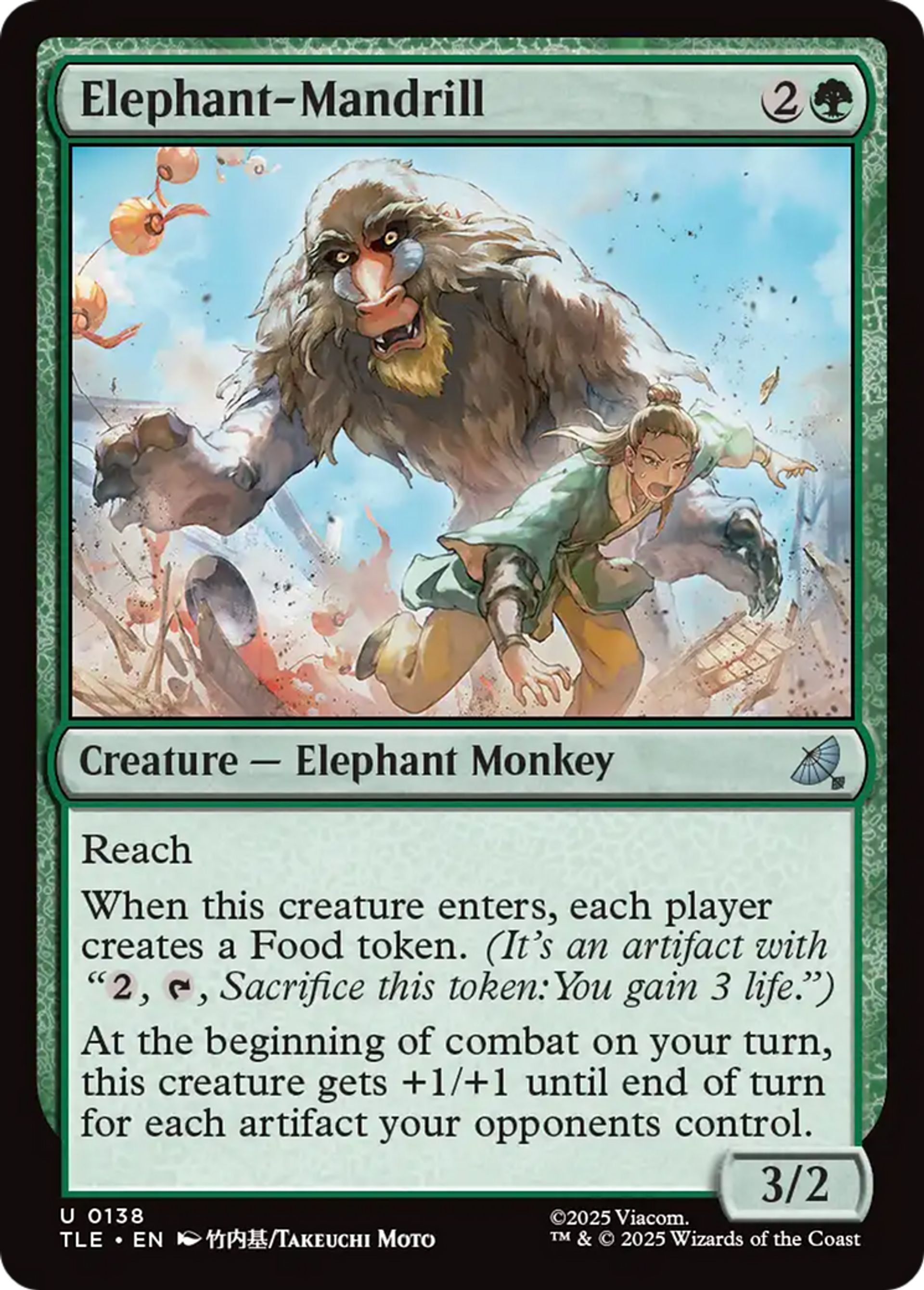 Mandrill-éléphant — Avatar: The Last Airbender Eternal — Magic: The Gathering