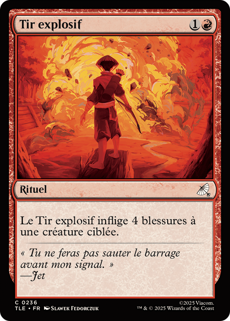 Tir explosif — Avatar: The Last Airbender Eternal — Magic: The Gathering