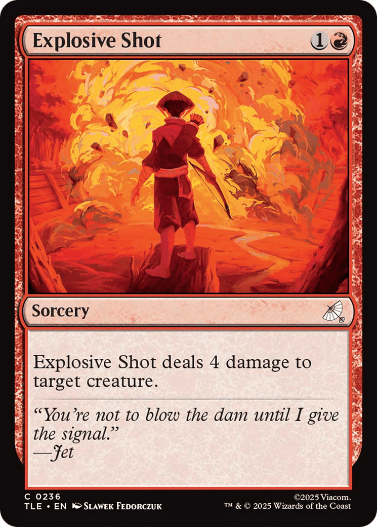 Explosive Shot — Avatar: The Last Airbender Eternal — Magic: The Gathering