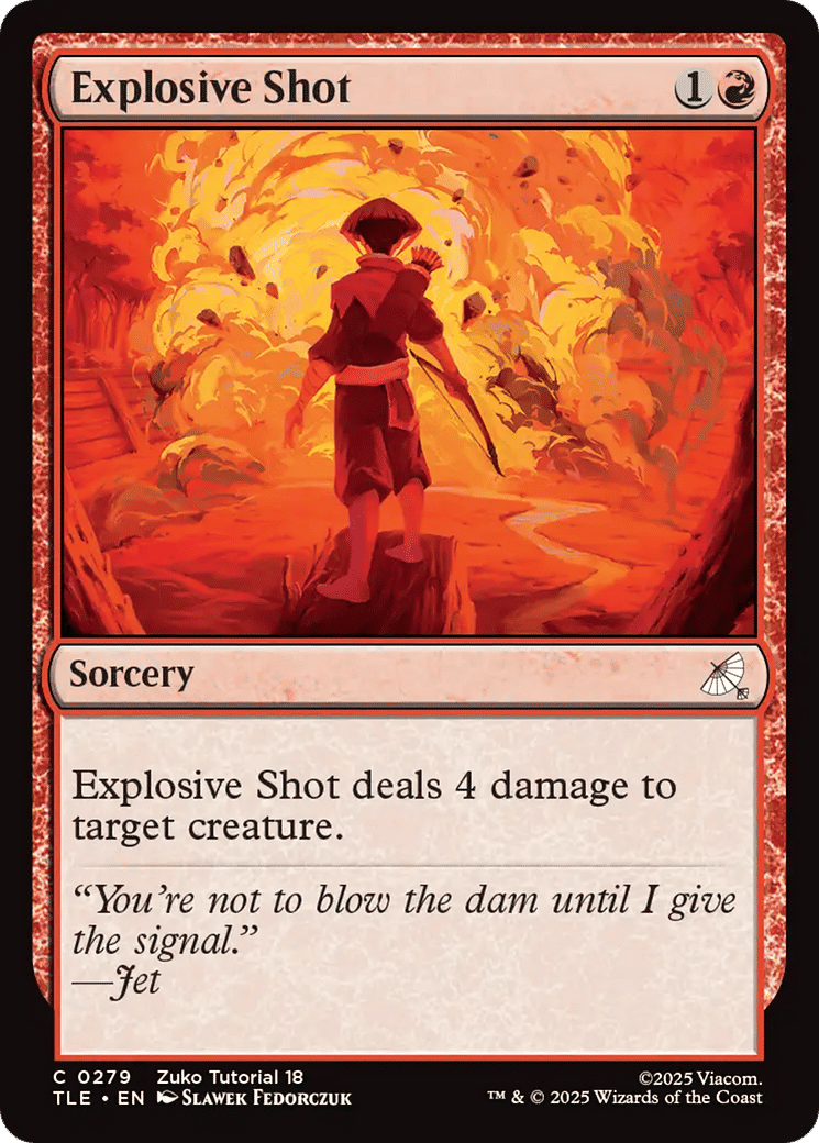 Explosive Shot — Avatar: The Last Airbender Eternal — Magic: The Gathering