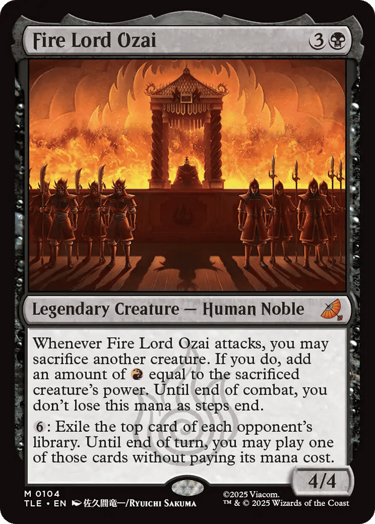 Fire Lord Ozai — Avatar: The Last Airbender Eternal — Magic: The Gathering