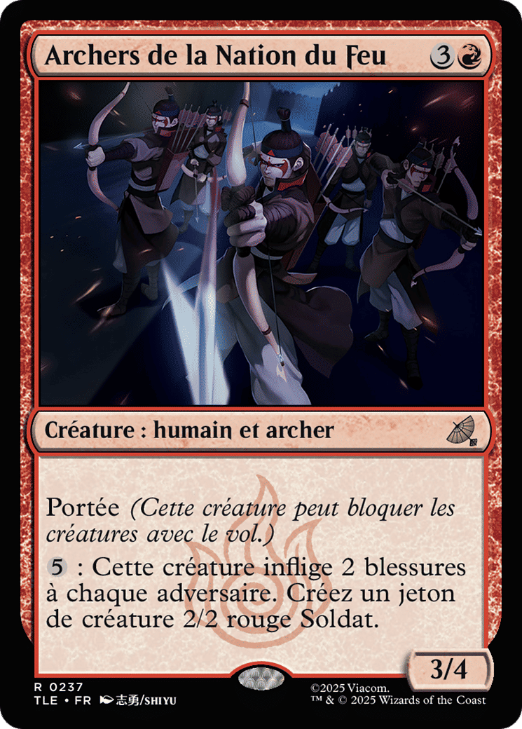 Archers de la Nation du Feu — Avatar: The Last Airbender Eternal — Magic: The Gathering