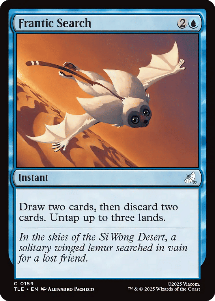 Frantic Search — Avatar: The Last Airbender Eternal — Magic: The Gathering