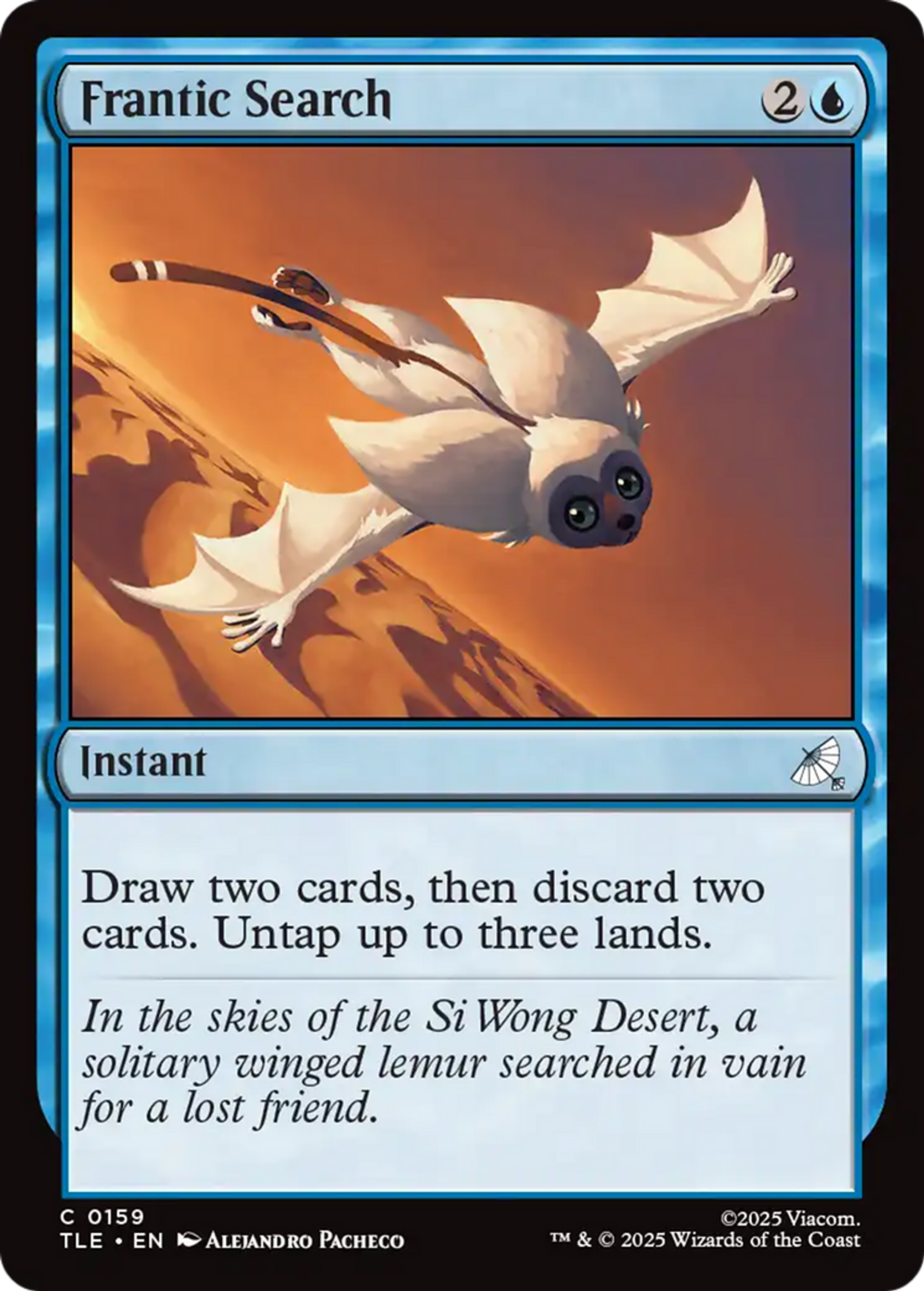 Frantic Search — Avatar: The Last Airbender Eternal — Magic: The Gathering