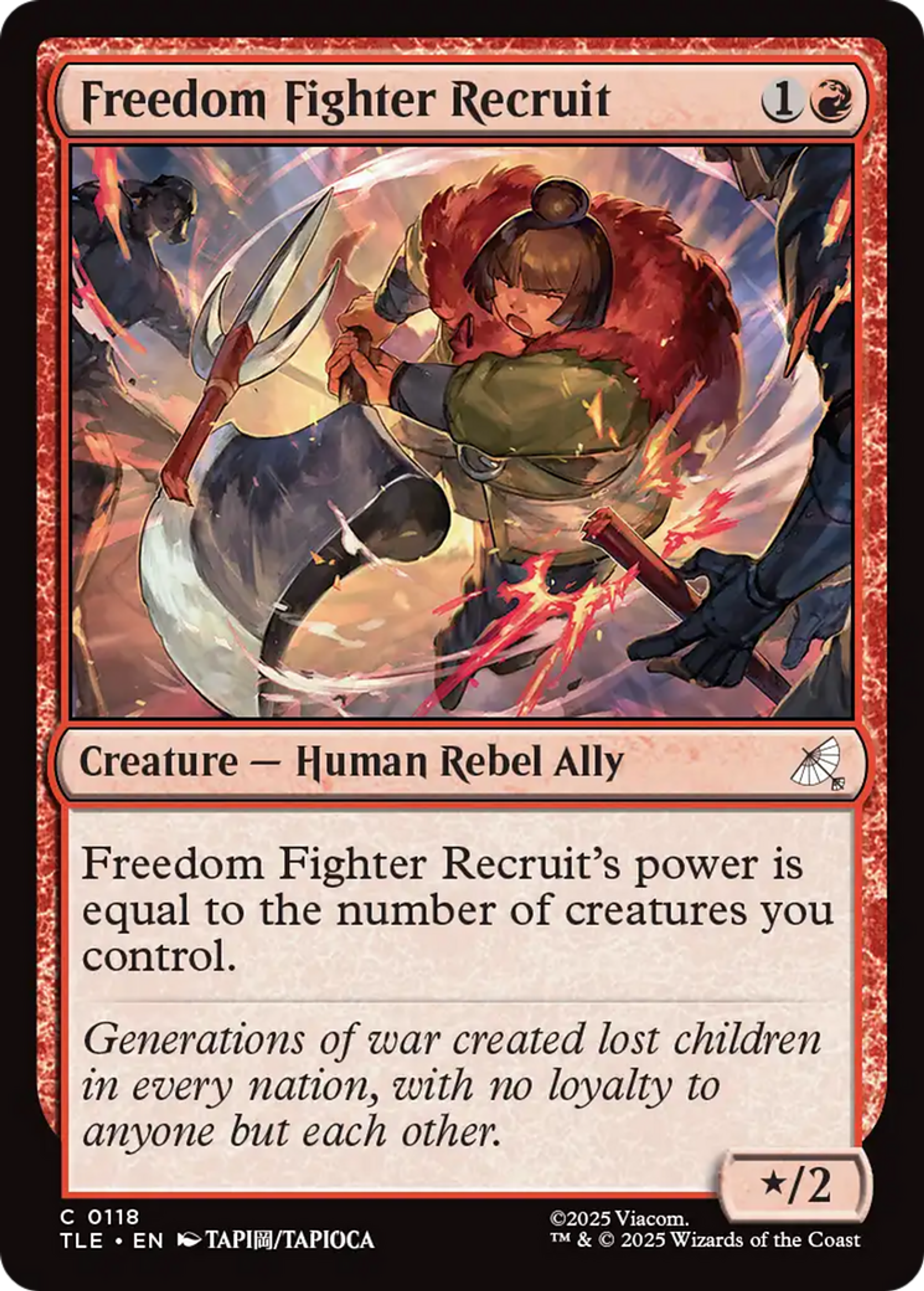 Freedom Fighter Recruit — Avatar: The Last Airbender Eternal — Magic: The Gathering