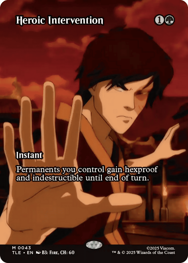 Heroic Intervention — Avatar: The Last Airbender Eternal — Magic: The Gathering