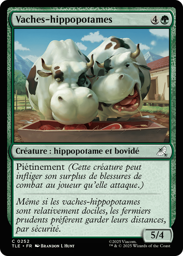 Vaches-hippopotames — Avatar: The Last Airbender Eternal — Magic: The Gathering