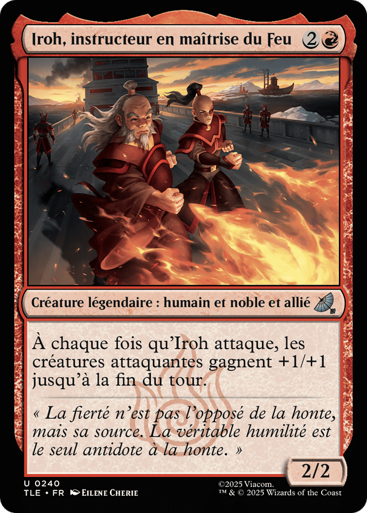 Iroh, instructeur en maîtrise du Feu — Avatar: The Last Airbender Eternal — Magic: The Gathering