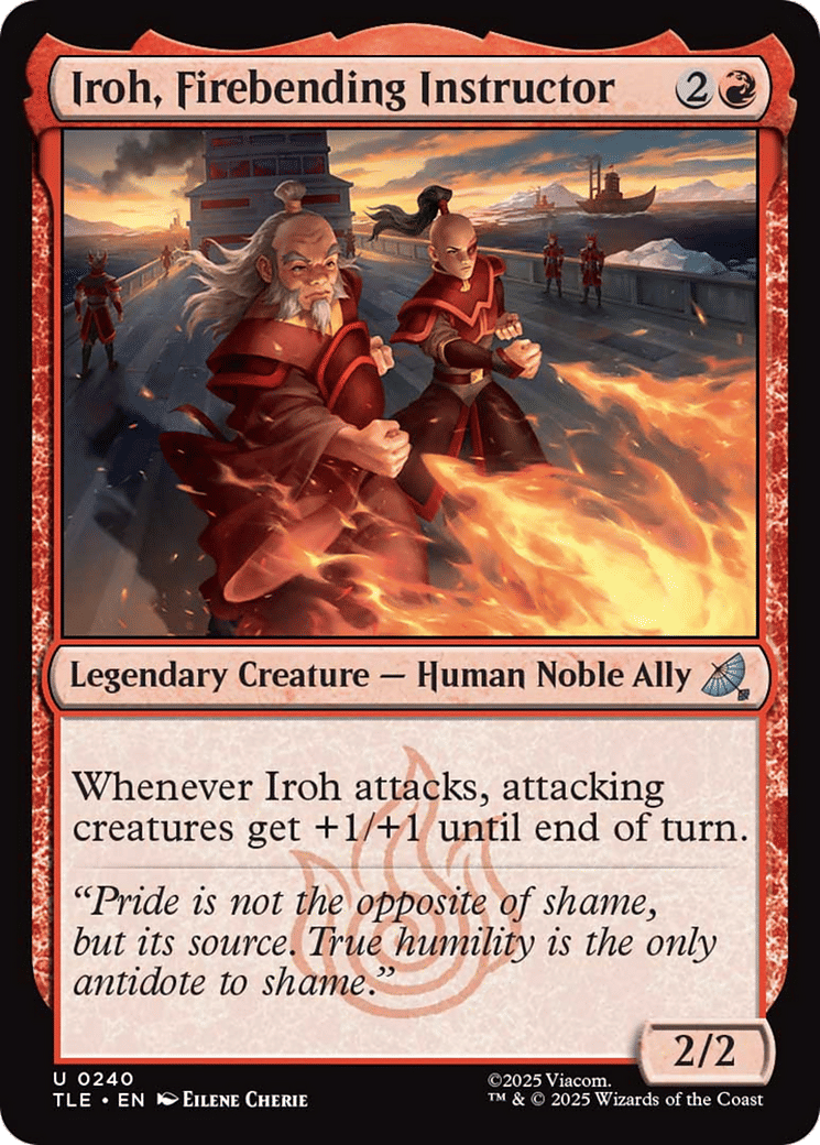 Iroh, Firebending Instructor — Avatar: The Last Airbender Eternal — Magic: The Gathering