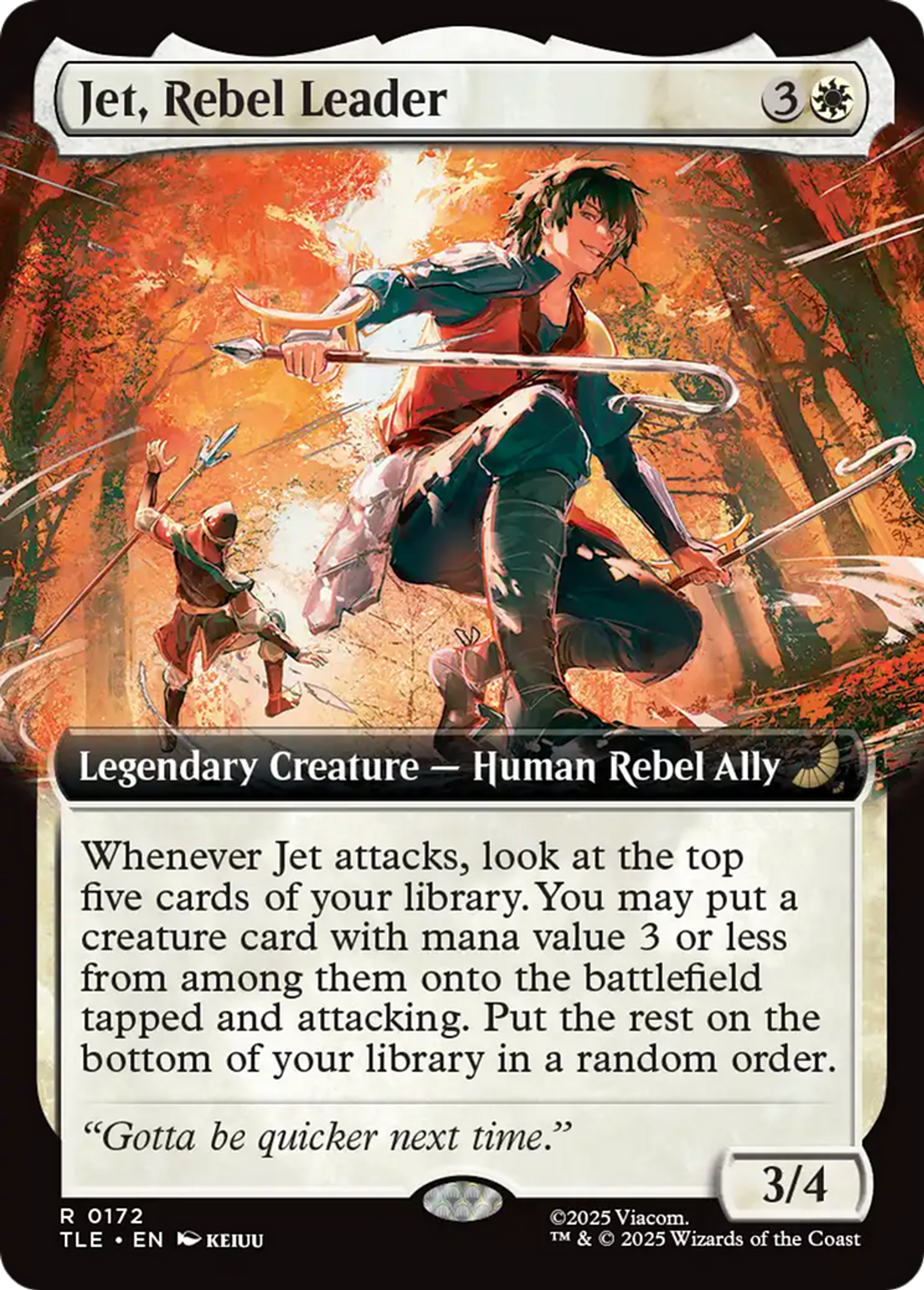 Jet, chef des rebelles — Avatar: The Last Airbender Eternal — Magic: The Gathering