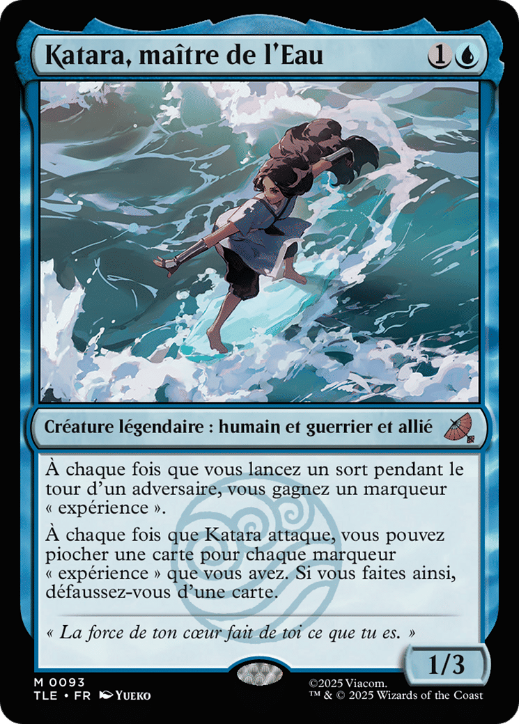 Katara, maître de l'Eau from Avatar: The Last Airbender Eternal - Magic: The Gathering