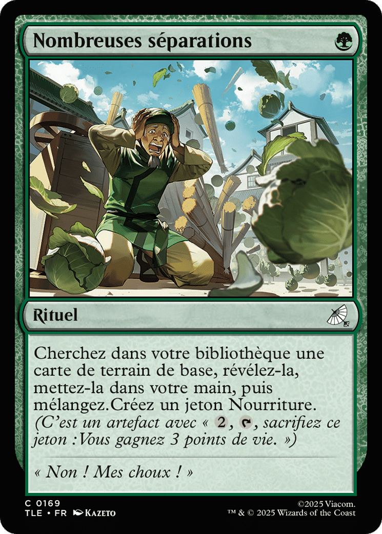 Nombreuses séparations — Avatar: The Last Airbender Eternal — Magic: The Gathering