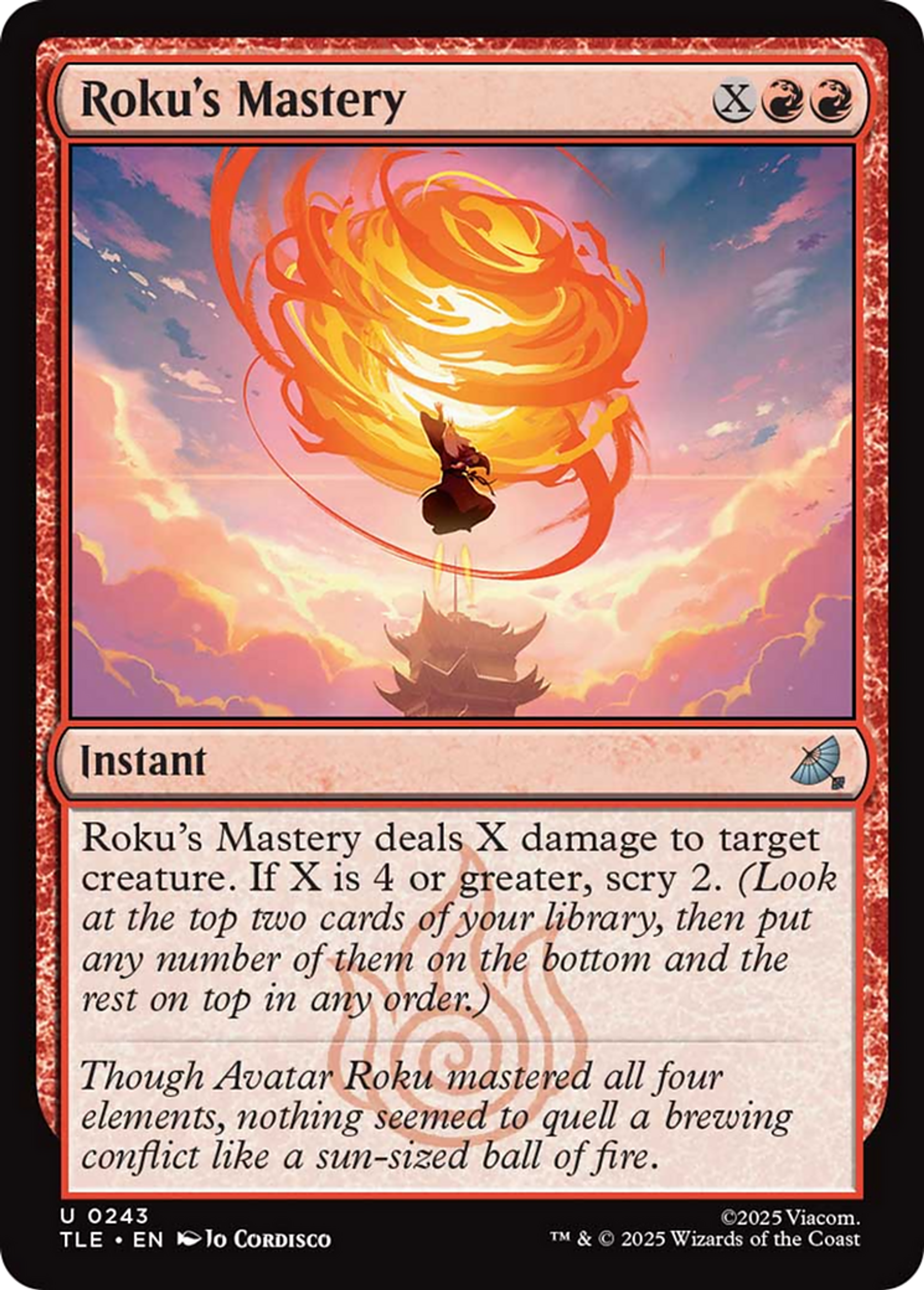 Roku's Mastery — Avatar: The Last Airbender Eternal — Magic: The Gathering