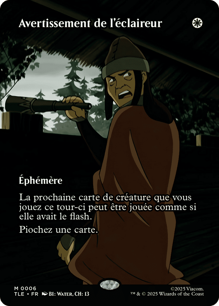 Avertissement de l'éclaireur — Avatar: The Last Airbender Eternal — Magic: The Gathering