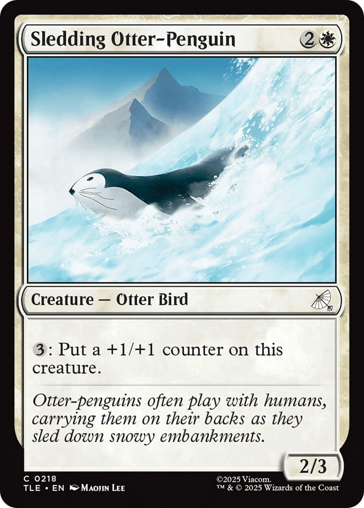 Sledding Otter-Penguin — Avatar: The Last Airbender Eternal — Magic: The Gathering