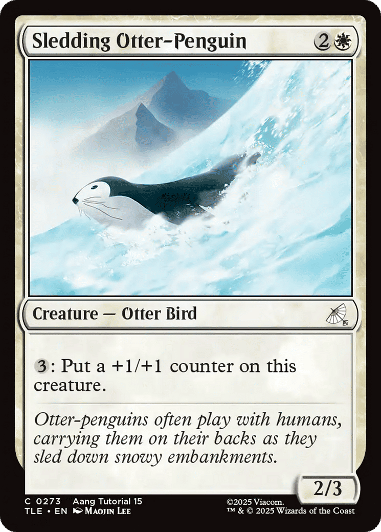 Sledding Otter-Penguin — Avatar: The Last Airbender Eternal — Magic: The Gathering