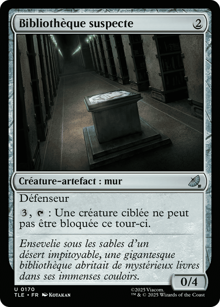 Bibliothèque suspecte — Avatar: The Last Airbender Eternal — Magic: The Gathering