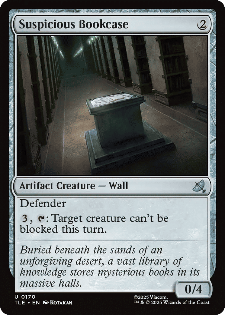 Suspicious Bookcase — Avatar: The Last Airbender Eternal — Magic: The Gathering