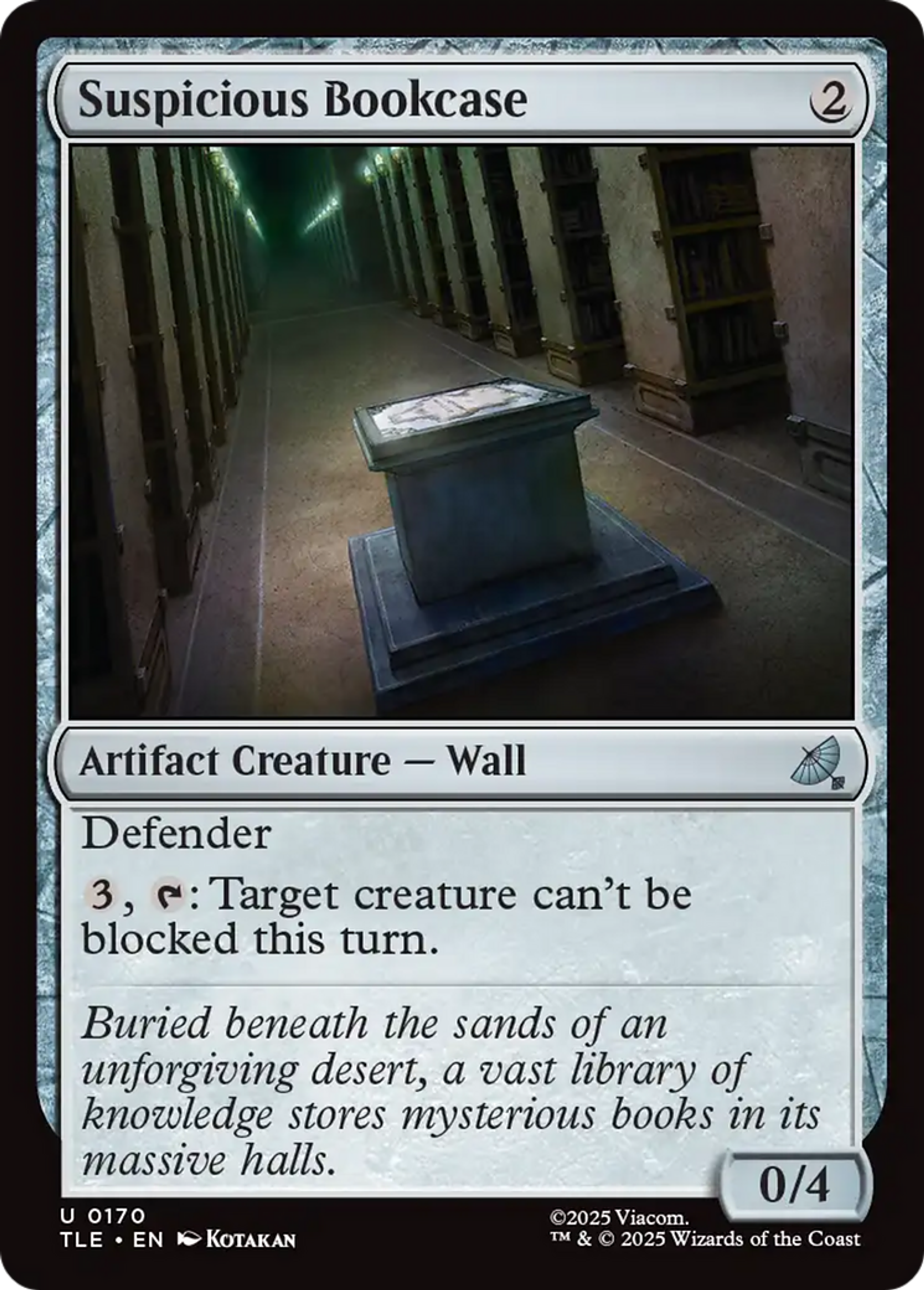 Suspicious Bookcase — Avatar: The Last Airbender Eternal — Magic: The Gathering