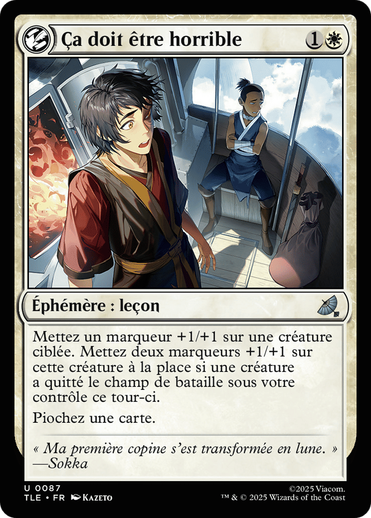 Ça doit être horrible — Avatar: The Last Airbender Eternal — Magic: The Gathering