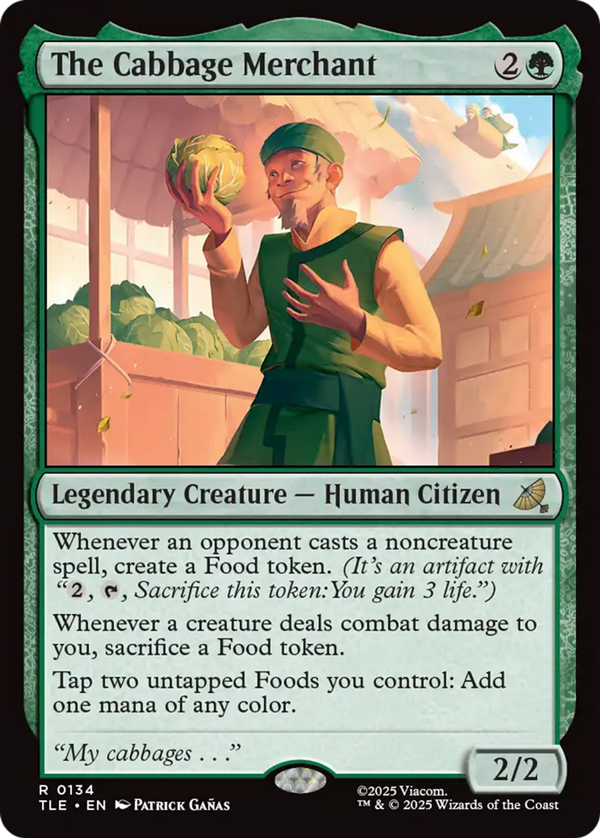 The Cabbage Merchant — Avatar: The Last Airbender Eternal — Magic: The Gathering
