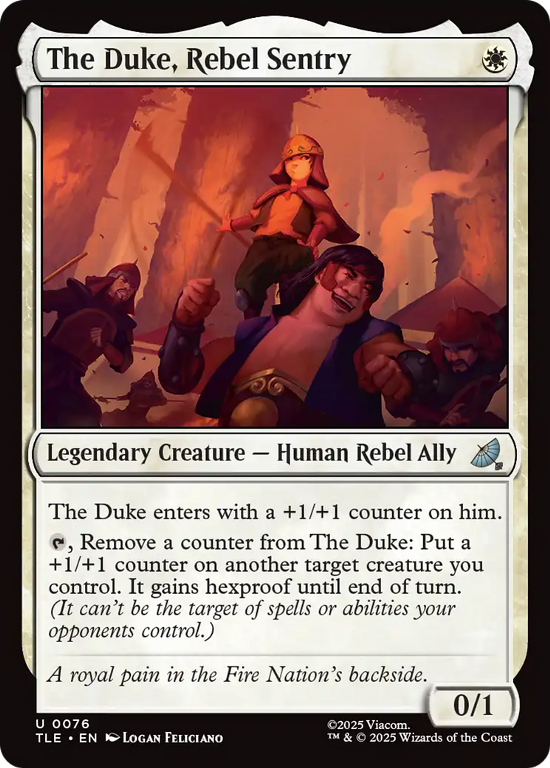 The Duke, Rebel Sentry — Avatar: The Last Airbender Eternal — Magic: The Gathering