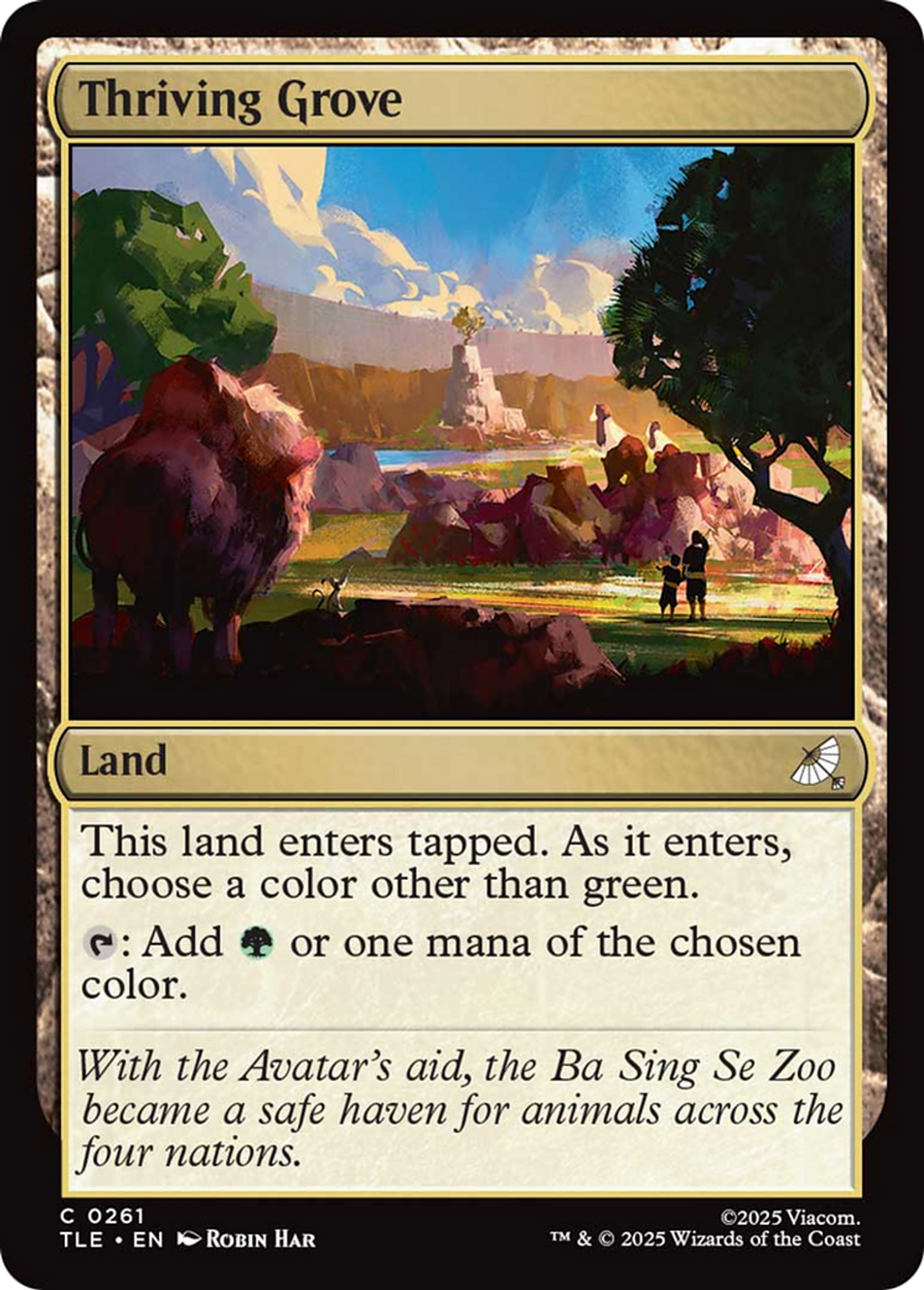 Thriving Grove — Avatar: The Last Airbender Eternal — Magic: The Gathering
