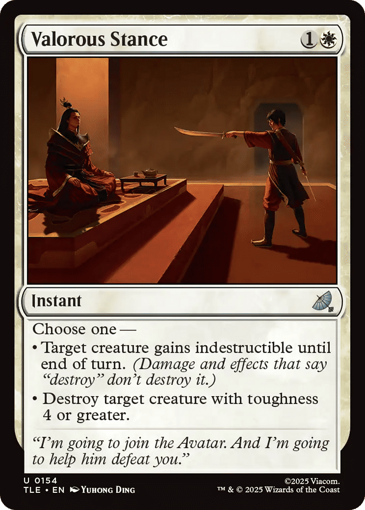 Valorous Stance — Avatar: The Last Airbender Eternal — Magic: The Gathering