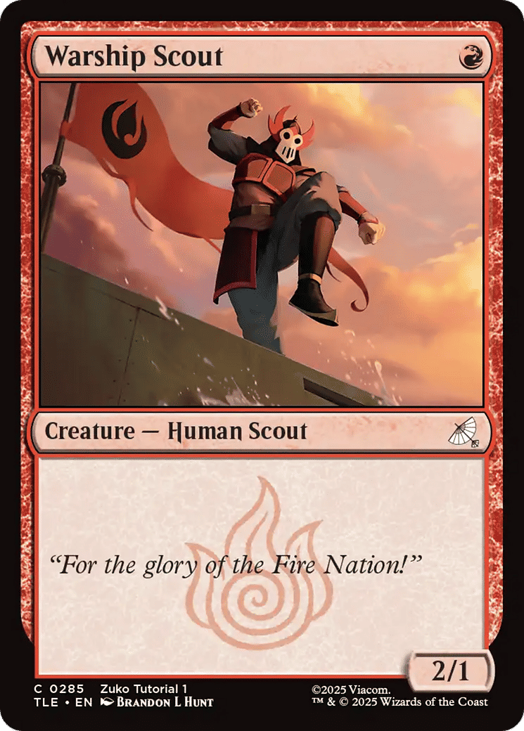 Warship Scout — Avatar: The Last Airbender Eternal — Magic: The Gathering